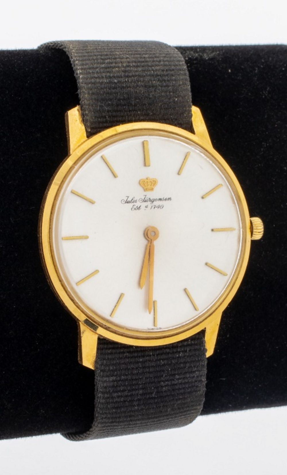 Appraisal: JULES JURGENSEN K YELLOW GOLD WATCH Jules Jurgensen K yellow