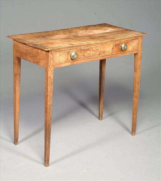 Appraisal: A George III ash side table circa the twin plank