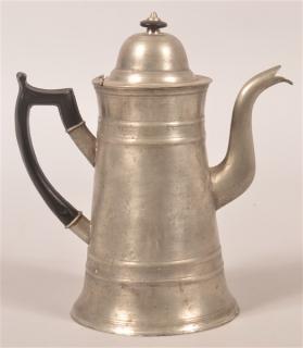 Appraisal: American Pewter Lighthouse Form Coffee Pot Unsigned - h