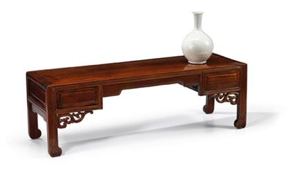 Appraisal: Chinese hualimu table stand th century Of long rectangular form