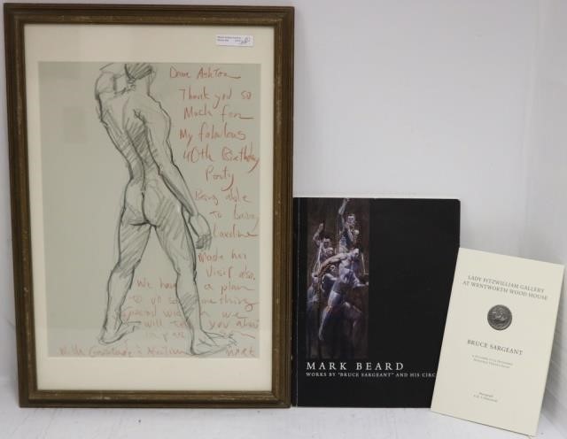 Appraisal: MARK BEARD B NY ARTIST AND SET DESIGNER FRAMED GRAPHITE