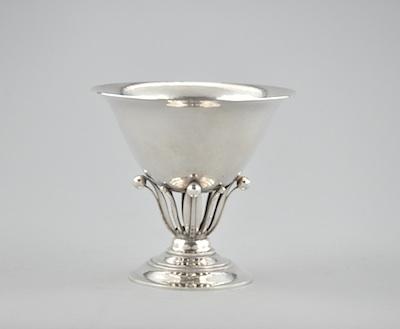 Appraisal: A Georg Jensen Sterling Silver Footed Bowl A The flared