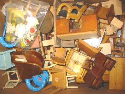 Appraisal: A quantity of dolls house furniture in painted and varnished