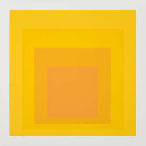 Appraisal: JOSEF ALBERS KV-RW Color screenprint x mm x inches full