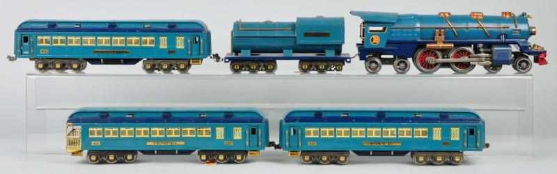 Appraisal: Lionel Standard Gauge Blue Comet Passenger Set Description American Includes