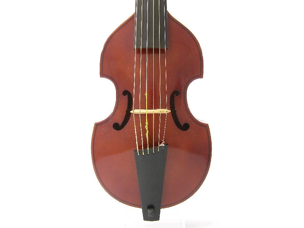 Appraisal: Contemporary Swiss pardessus de viol viola da gamba by and