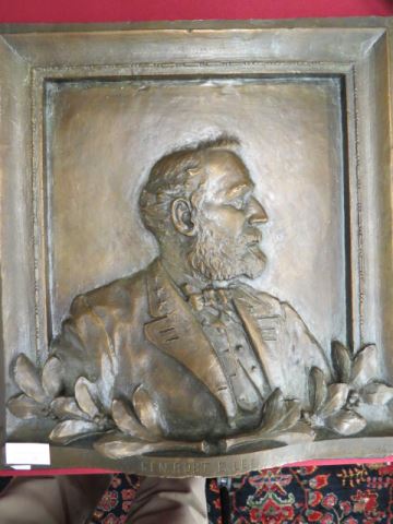 Appraisal: Bronze Plaque of Gerneral Robert E Lee by P Bossum