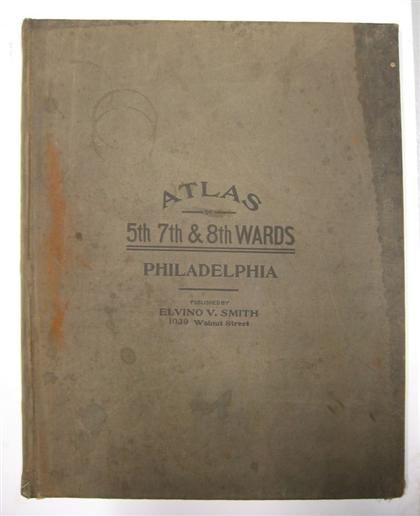 Appraisal: vols Philadelphia Property Atlases Smith Elvino V Atlas of The