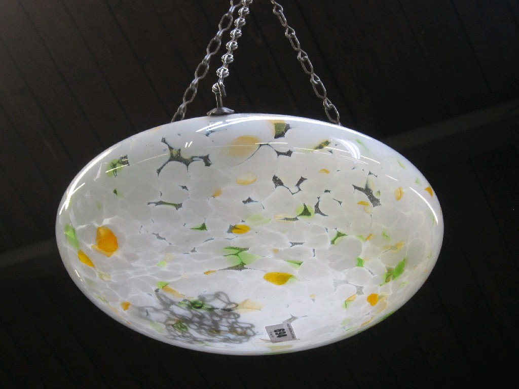 Appraisal: Glass light bowl