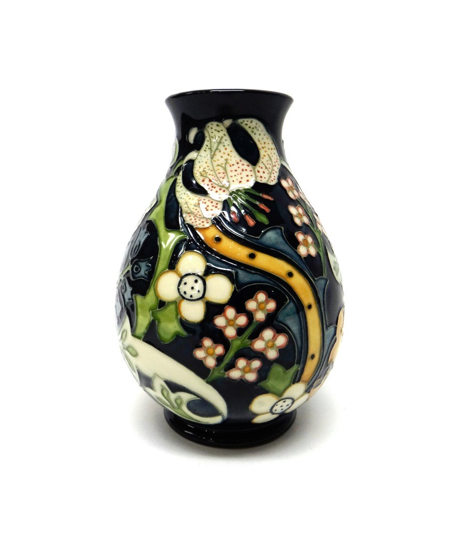 Appraisal: A Moorcroft 'Golden Lily' vase by Sally Tuffin circa blue