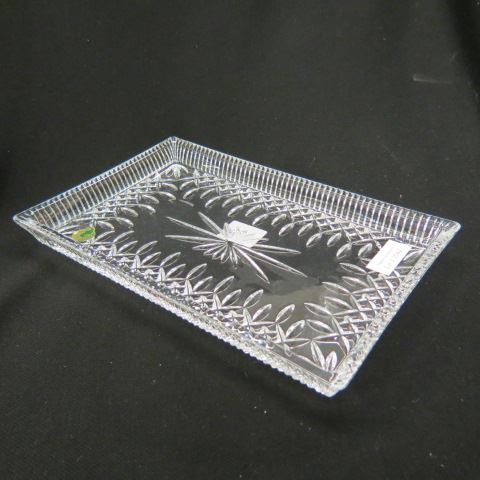 Appraisal: Waterford Cut Crystal Dresser Tray or sandwich tray Lismore pattern