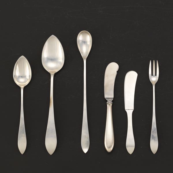 Appraisal: OLD NEWBURY CRAFTERS FLATWARE OLD NEWBURY PATTERN Including iced tea