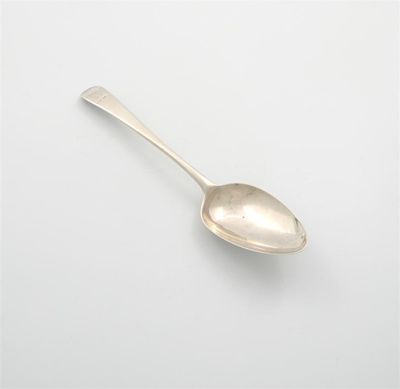 Appraisal: A George III provincial silver old English pattern tablespoon by