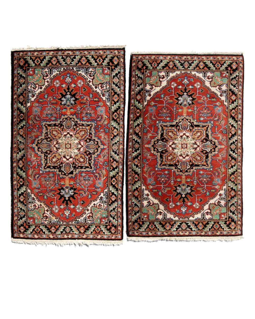 Appraisal: A PAIR OF HERIZ AREA RUGSA pair of Heriz area