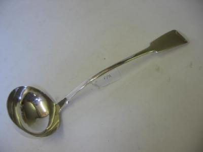 Appraisal: AN EARLY VICTORIAN FIDDLE PATTERN SOUP LADLE by Samuel Hayne