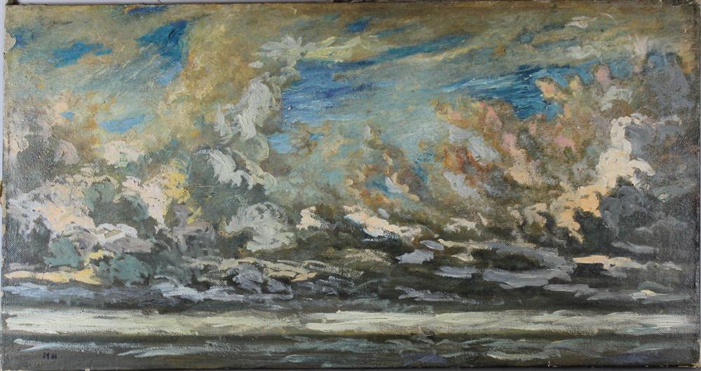 Appraisal: STYLE OF MARSDEN HARTLEY AMERICAN TH CENTURY SEASCAPE Oil on