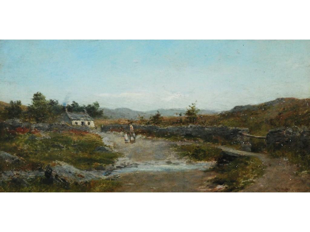 Appraisal: R T MINS EARLY TH CENTURY OIL ON BOARDCountry lane