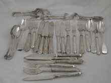 Appraisal: A mixed lot of silver flatware comprising six dessert spoons