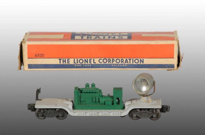 Appraisal: Lionel No Generator Searchlight Car in OB Description Post-war Includes