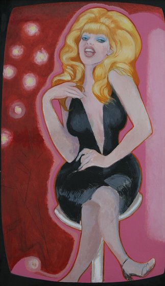 Appraisal: LYNN Nancy American - ''Charo'' Oil Masonite '' x ''