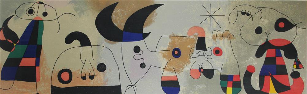 Appraisal: JOAN MIRO SPANISH - SUR QUATRE MURS Print x in