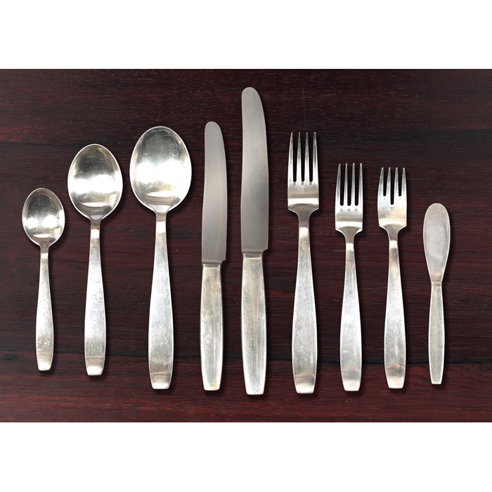 Appraisal: Carl Pott ''Pott '' sterling flatware designed by Herman Gretsch