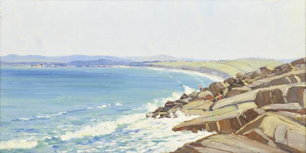 Appraisal: ROBERT WADEN - Victor Harbour from Port Elliot oil on