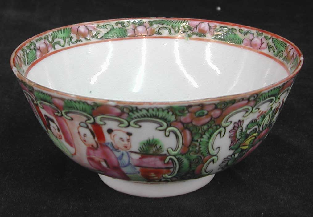 Appraisal: Chinese Export Rose Medallion Porcelain Bowl second quarter th century