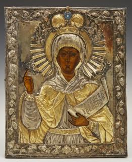 Appraisal: Russian Icon of Saint Paraskeva th c with a g