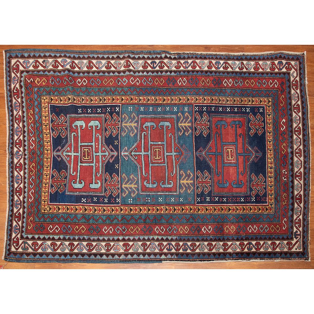 Appraisal: Antique Kazak Rug Caucasus x First quarter- th century hand-knotted