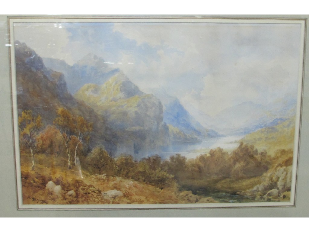 Appraisal: WILLIAM HARFORD Watercolour highland landscape signed