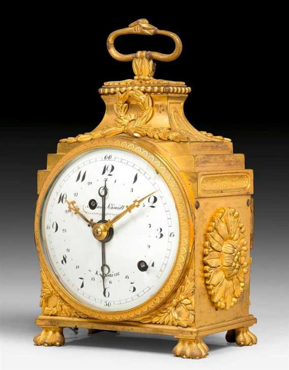 Appraisal: OFFICER'S CLOCK Louis XVI the dial signed JACOB SCHMIDT IN