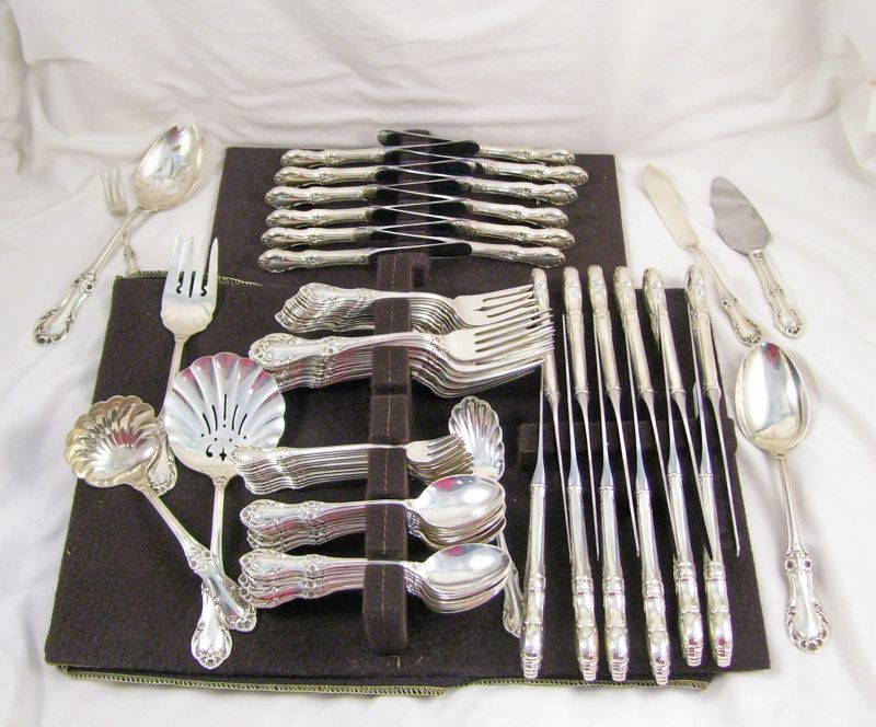 Appraisal: pcs International Wild Rose sterling flatware Set includes - dinner