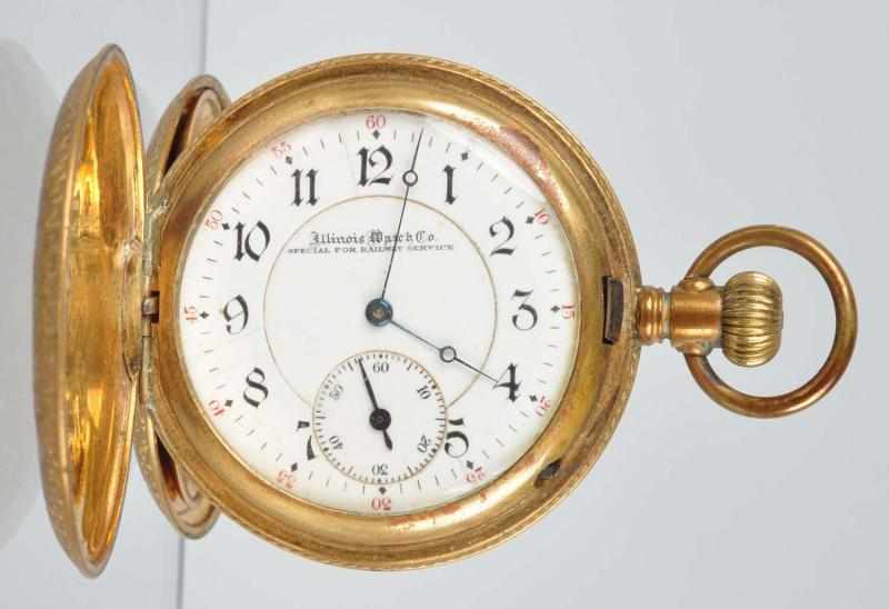 Appraisal: Illinois Hunter Case Pocket Watch Description Special for a railroad