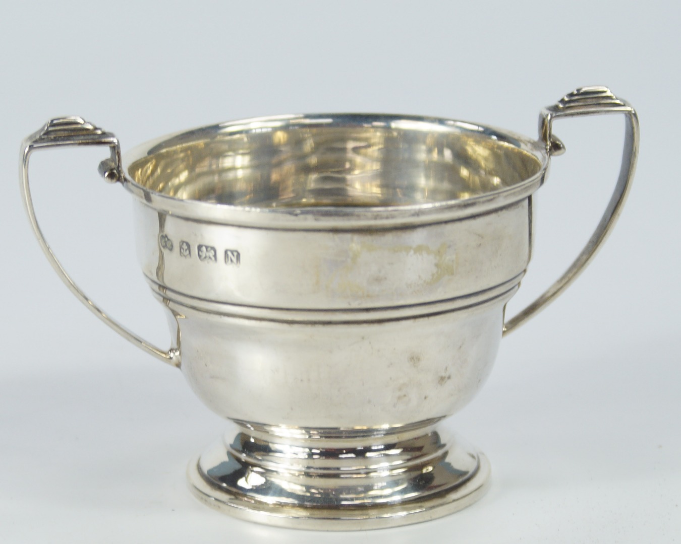 Appraisal: A George VI silver two-handled trophy cup by Elkington Birmingham