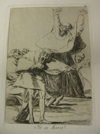 Appraisal: FRANCISCO JOS DE GOYA Two aquatints with etching Ya Es