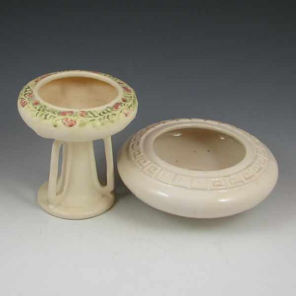 Appraisal: McCoy Bowl and Perched Bowl McCoy bowl is white ''h