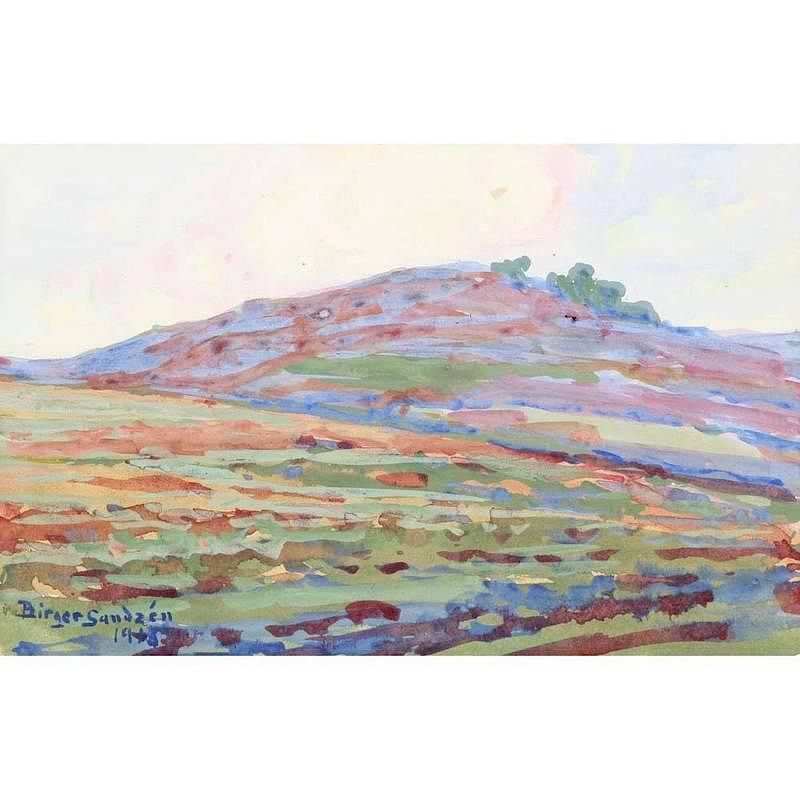 Appraisal: Birger Sandzen - California Landscape gouache on wove paper signed