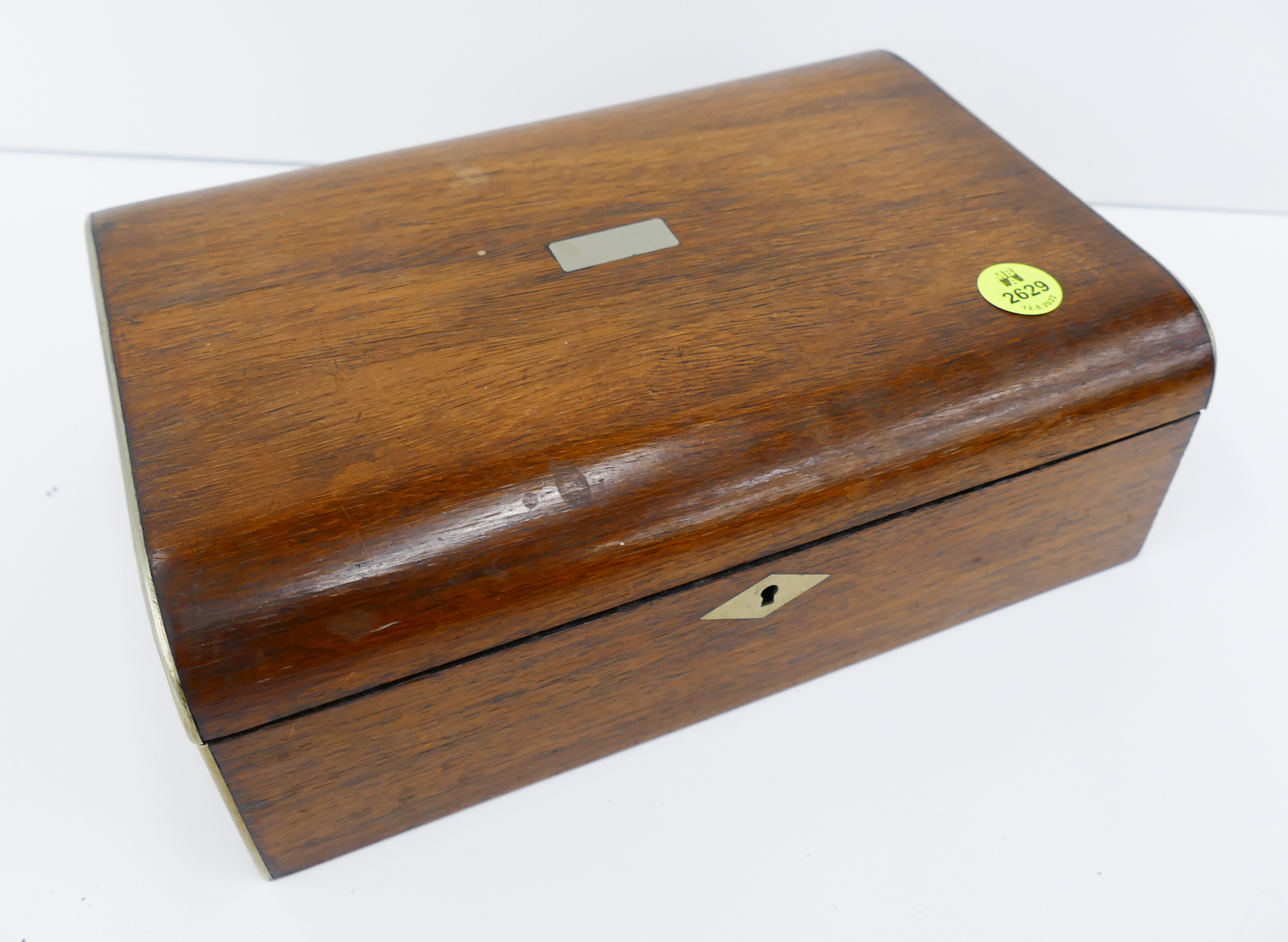 Appraisal: Antique English Mahogany Table Box- ''