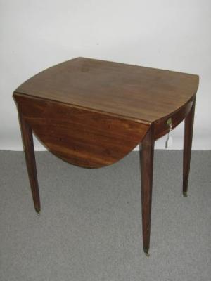 Appraisal: A GEORGIAN STYLE MAHOGANY PEMBROKE TABLE late th century of