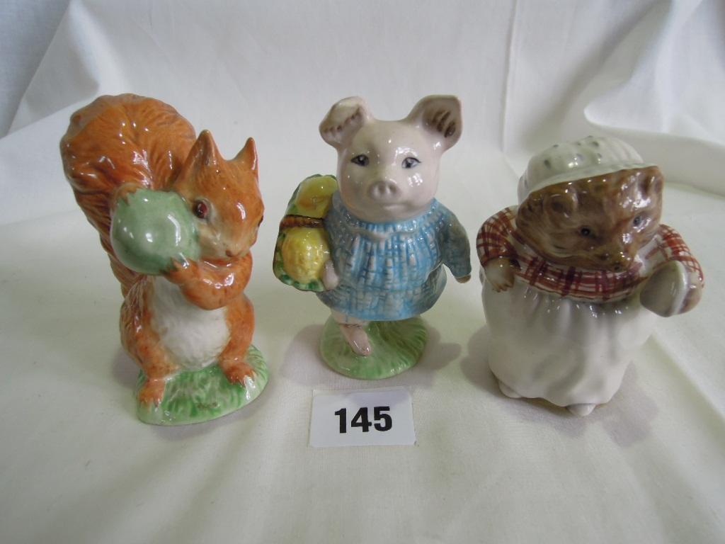 Appraisal: A collection of three Royal Albert Beatrix Potter figures -