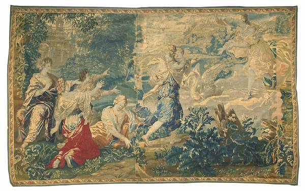 Appraisal: A French biblical tapestry early th century Possibly after Poussin's