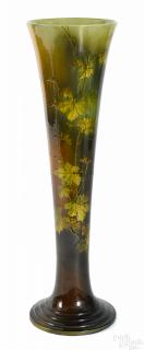 Appraisal: Massive Rookwood glaze pottery trumpet vase Massive Rookwood standard glaze