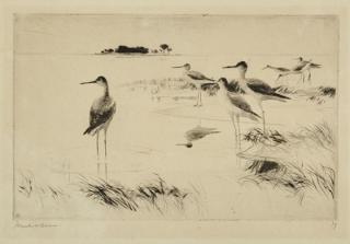 Appraisal: Frank W Benson - Winter Yellowlegs signed Frank W Benson