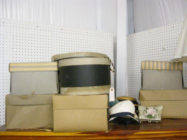 Appraisal: Collection of Estate Hats Hat Boxes