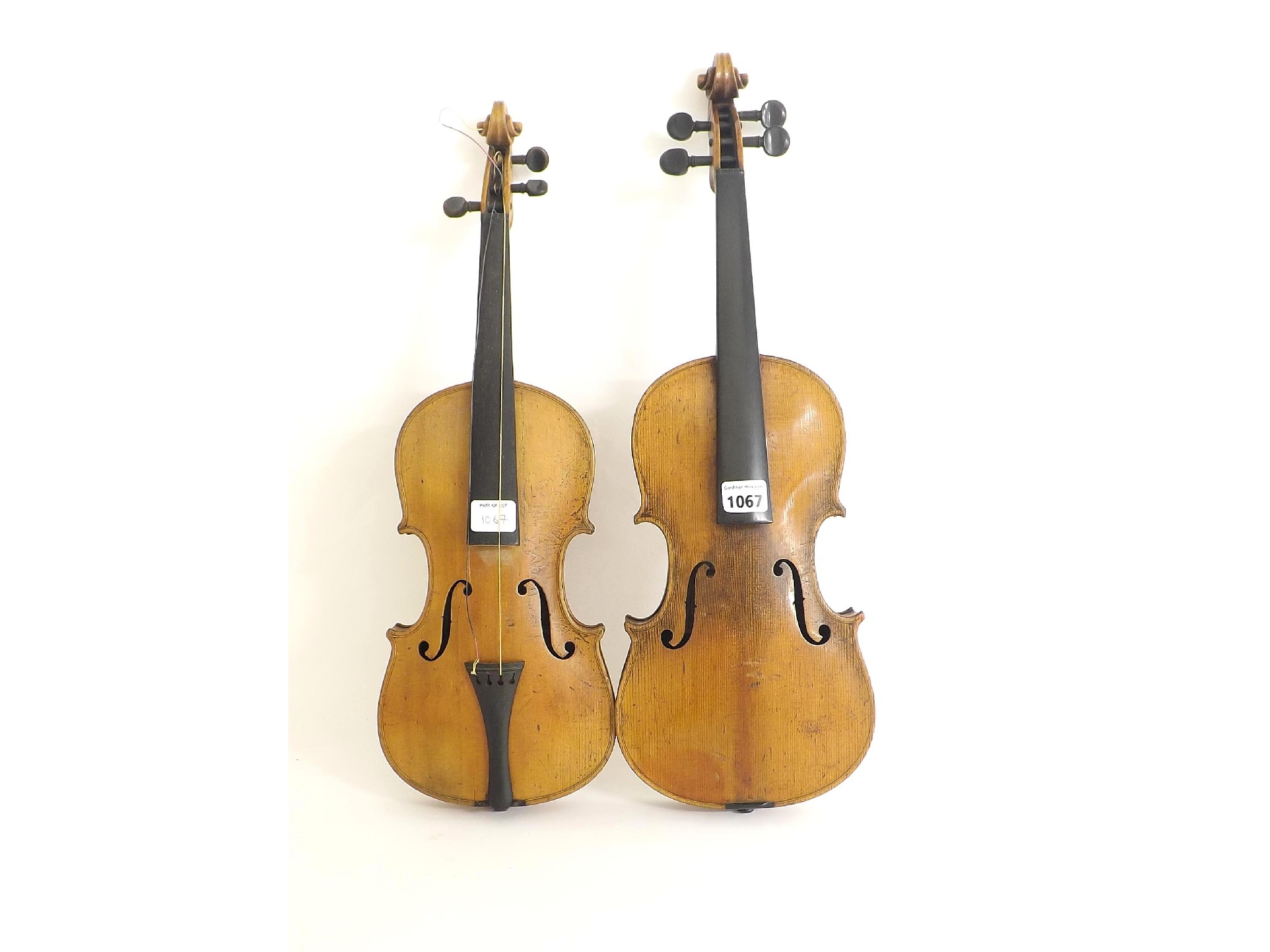 Appraisal: Early th century violin labelled Uit de Collectie van Joh