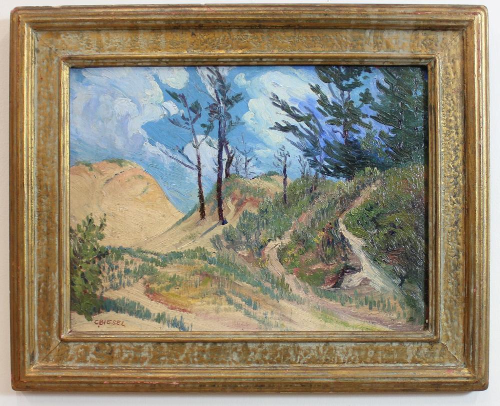 Appraisal: CHARLES BIESEL Illinois Rhode Island - oil on board Dune