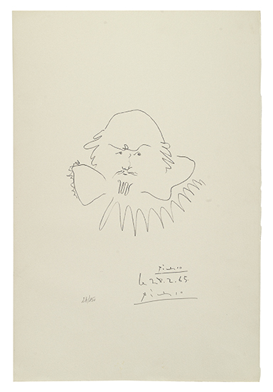 Appraisal: PICASSO PABLO Aragon Louis Shakespeare one lithograph signed by picasso