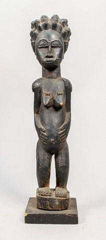 Appraisal: West African Female Fertility Statue One female figure of possible