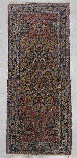 Appraisal: SEMI-ANTIQUE PERSIAN AREA RUG Hamadan region northwestern Iran floral and